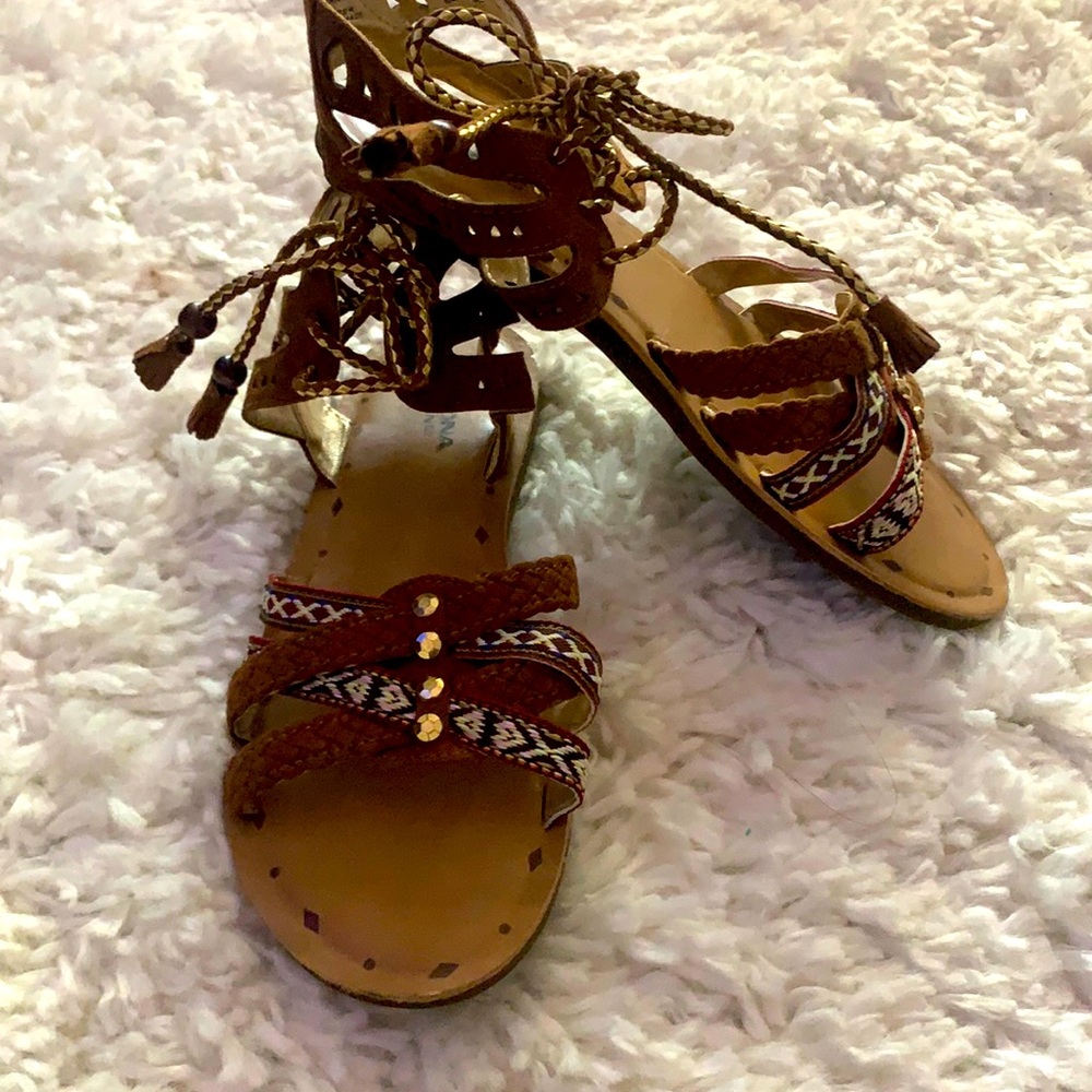 Boho Gladiator Sandals size 7